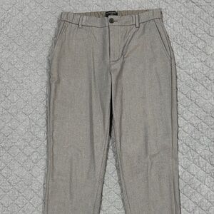 Banana Republic Factory Aiden Slim-Fit Herringbone Pant (Taupe)
